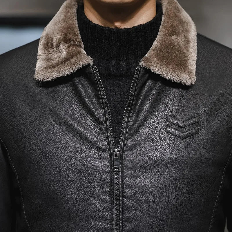 Heated Leather Coat