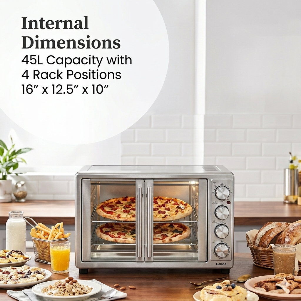 French Door 18-Slice Convection Oven Stainless Steel