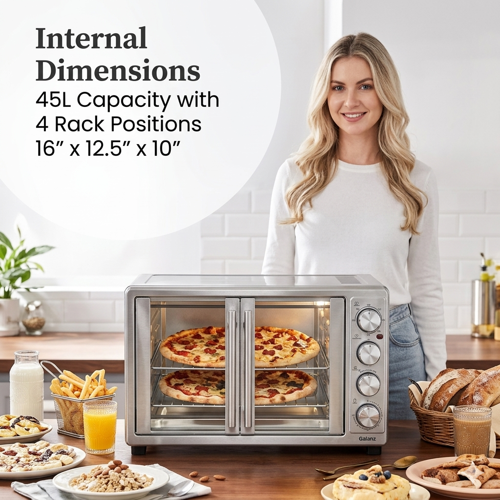 French Door 18-Slice Convection Oven Stainless Steel