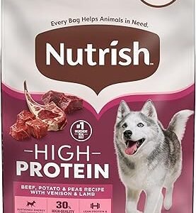 Rachael Ray Nutrish PEAK Natural Dry Dog Food, Open Prairie Recipe with Beef, Venison & Lamb, 12 Pounds, Grain Free (Packaging May Vary)