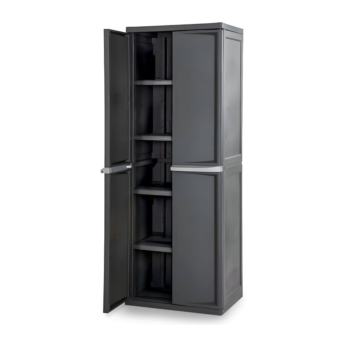 Sterilite 4-Shelf Utility Storage Cabinet with Doors - Flat Gray